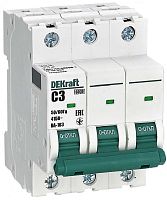 Выключатель автоматический DEKraft ВА-103 3п 3А C 6кА картинка